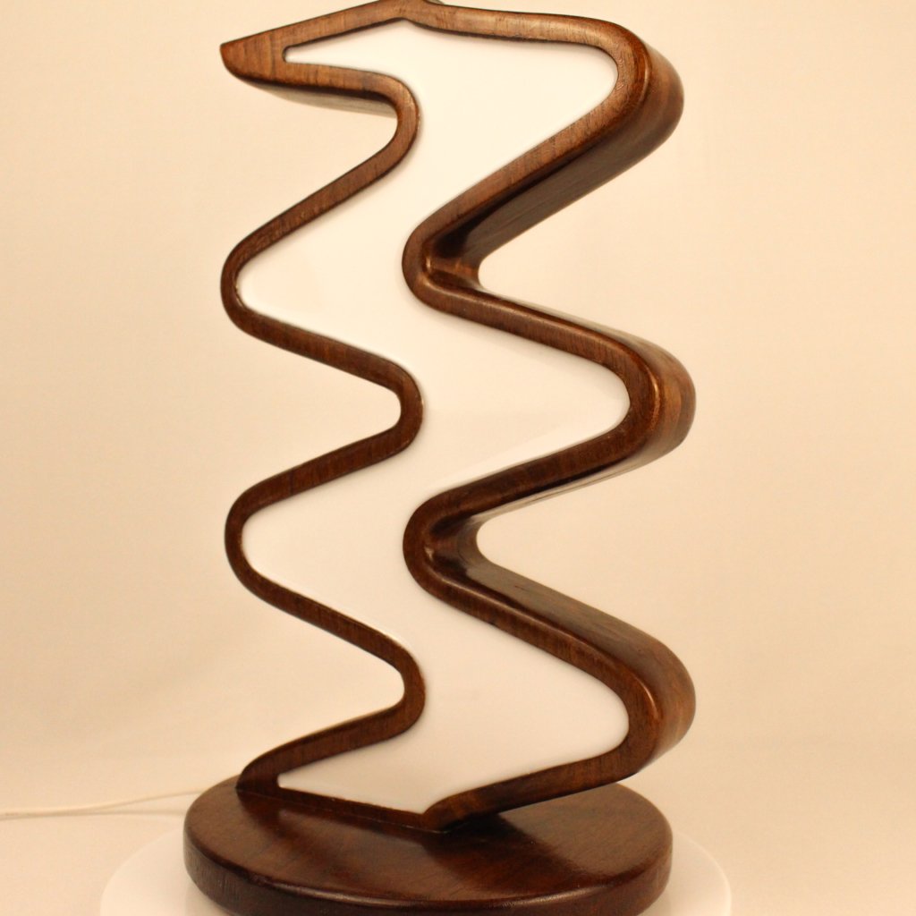 Waves 1.0 – Walnut Smart Lamp #3