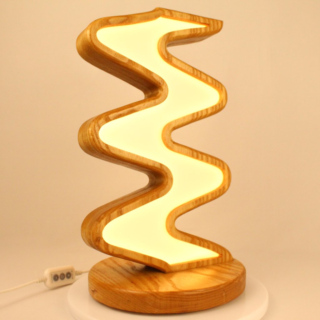 Waves 1.0 – Ash (USB) Lamp